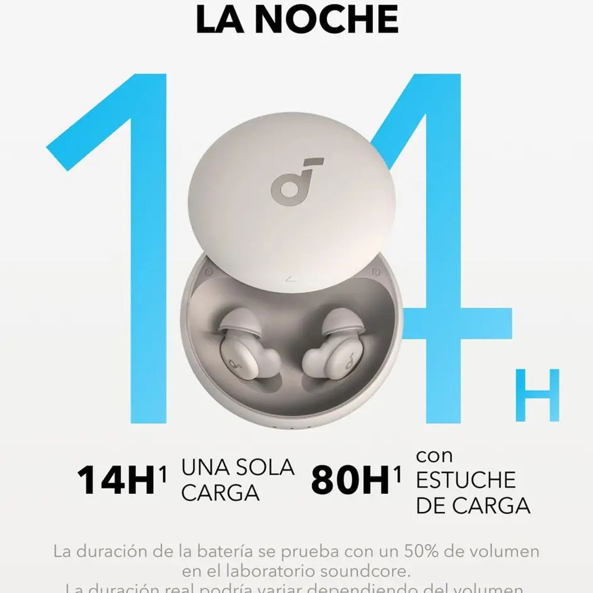 SOUNDCORE - Audífonos para Dormir Bloqueo de Ruido 80h Monitor de Sueño Soundcore Sleep A20