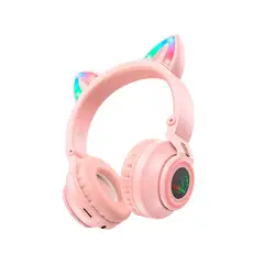 OEM - Audífono Kitty Bluettoth Borofone Bo18 Pink