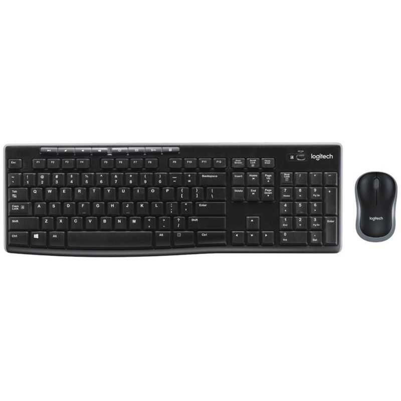 LOGITECH - COMBO TECLADO+MOUSE TECLAS MULTIMEDIA INALAMBRICO USB LOGIT