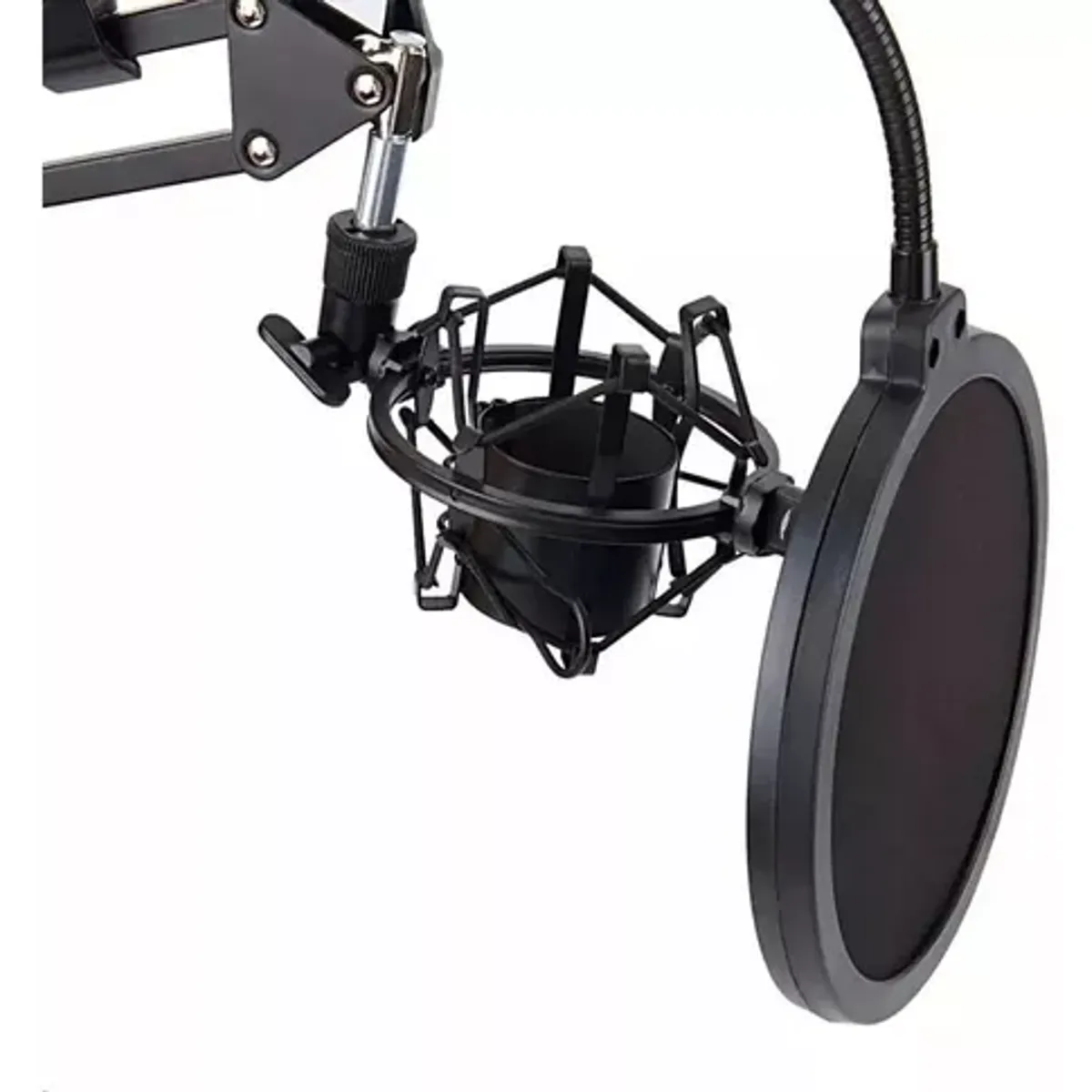 GENERICO - Kit Profesional Brazo Microfono Antipop Soporte Araña Studio