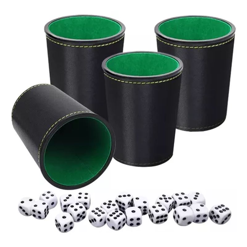 GENERICO - Juego De Mesa Juego De 4 Cachos De Eco Cuero Negro Simplit