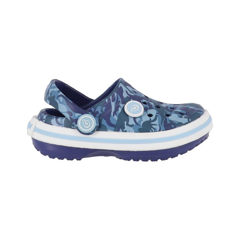 BAMERS - Zuecos Baby Airline Bamers Estampado Azul