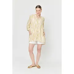 ASH - Tapado Abierto Beige Mujer