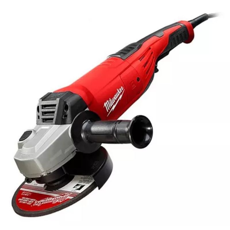 MILWAUKEE - Esmeril Angular 7 (180mm) Milwaukee 2.200w 8500 Rpm 6086-59 Color Rojo