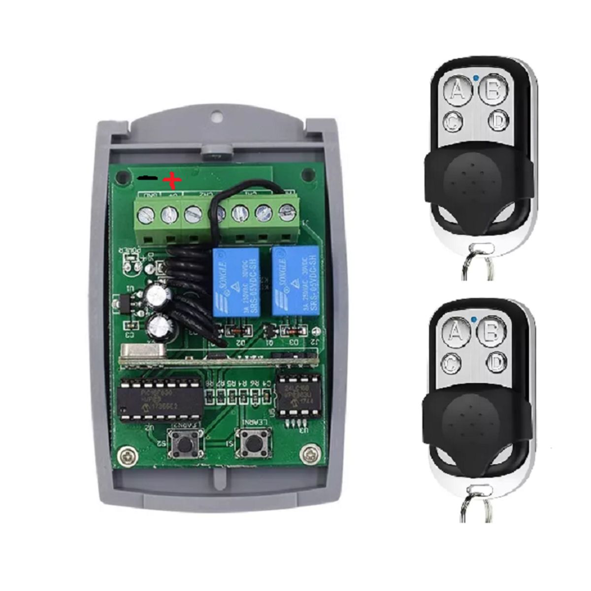 GENERICO - 1 Receptor y 2 Controles Remotos