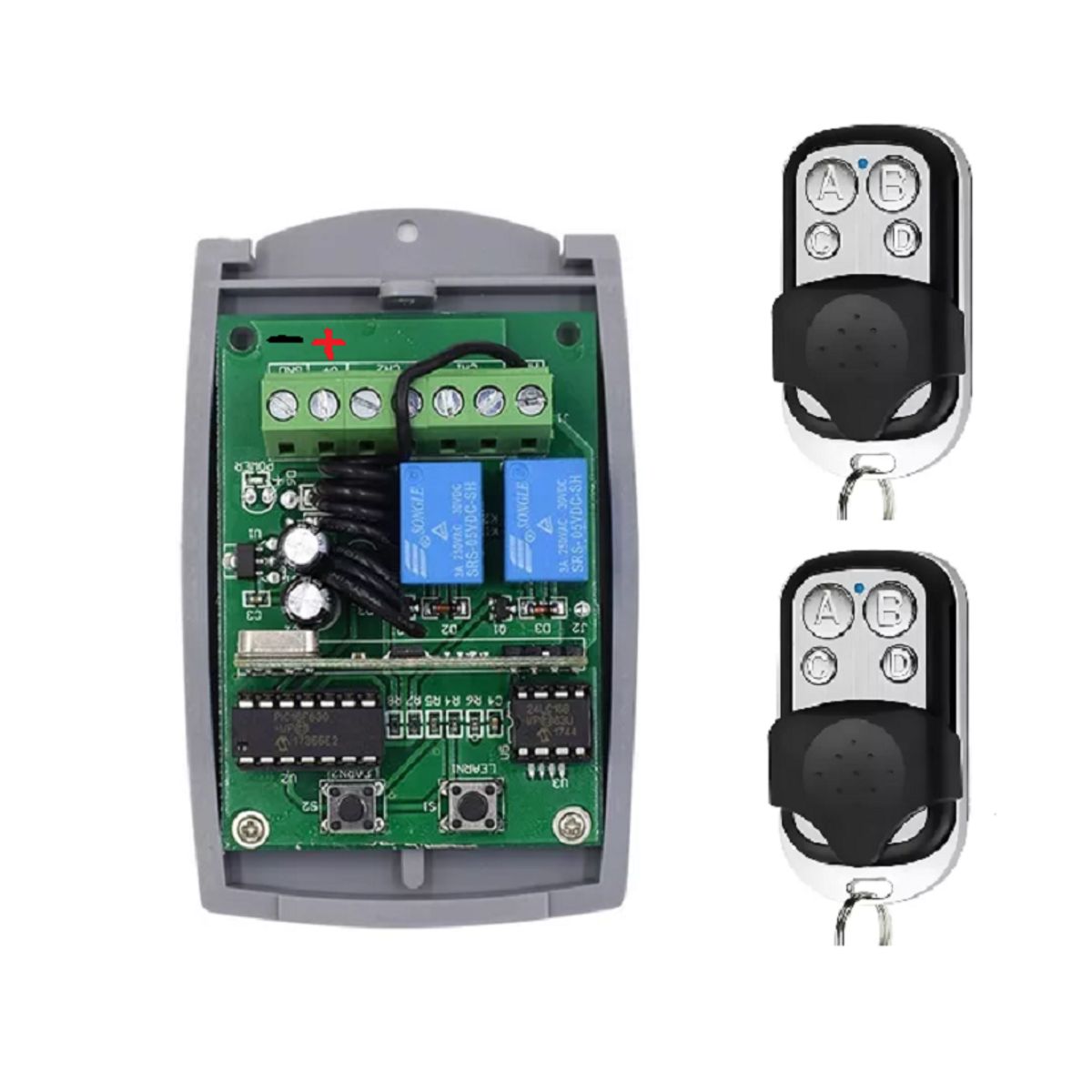 GENERICO - 1 Receptor y 2 Controles Remotos