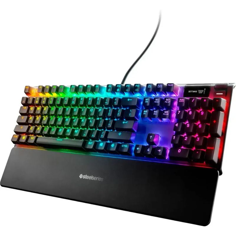 STEELSERIES - Teclado Gamer SteelSeries Apex 7 Switch brown Oled RGB Inglés