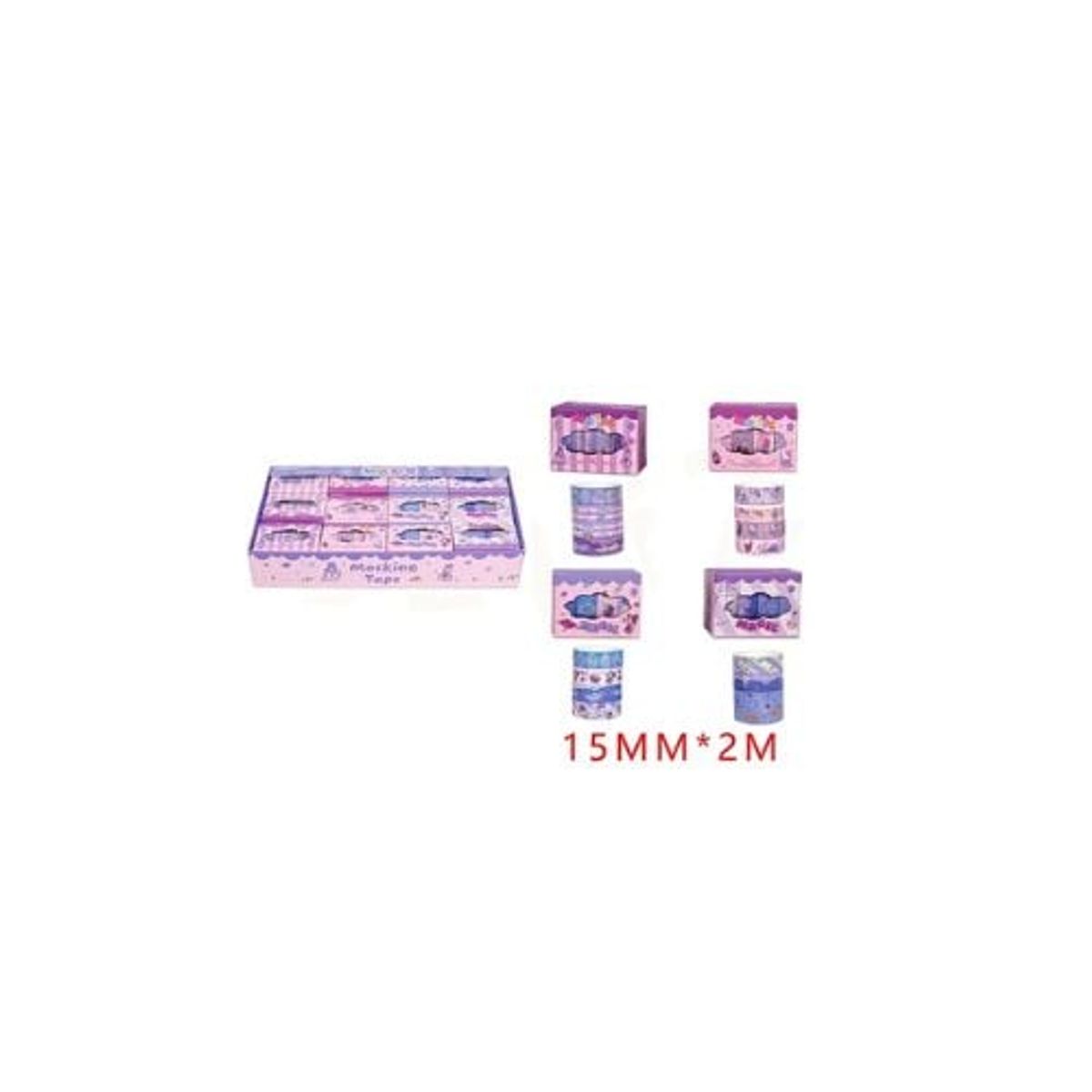 GENERICO - Cinta Adhesiva Magic Kawaii 2M 12pcs