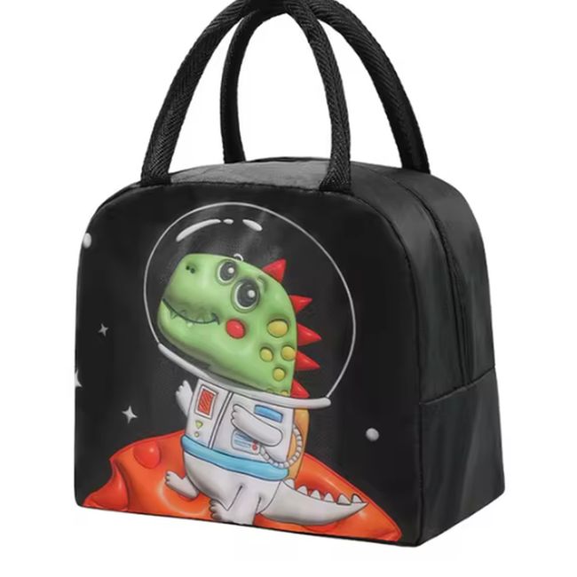 GENERICO - Lonchera Térmica  de Dinosaurio Espacial -Mantén tus Alimentos Frescos