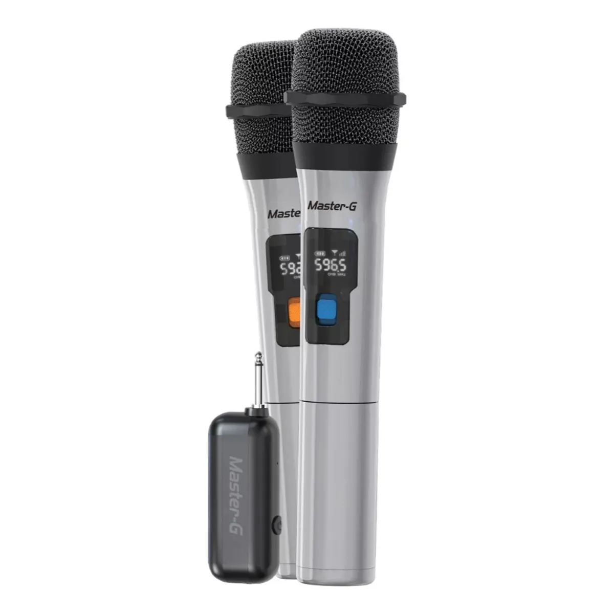 GEN - PAR DE MICROFONOS INALAMBRICOS CON RECEPTOR UHF