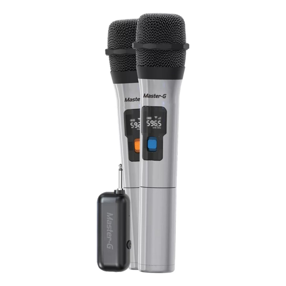 GEN - PAR DE MICROFONOS INALAMBRICOS CON RECEPTOR UHF
