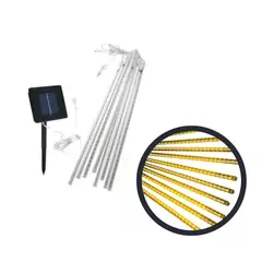 GENERICO - Luces Tubo Solar Led Luces Meteoro Cascada Lluvia Jardín Cálida