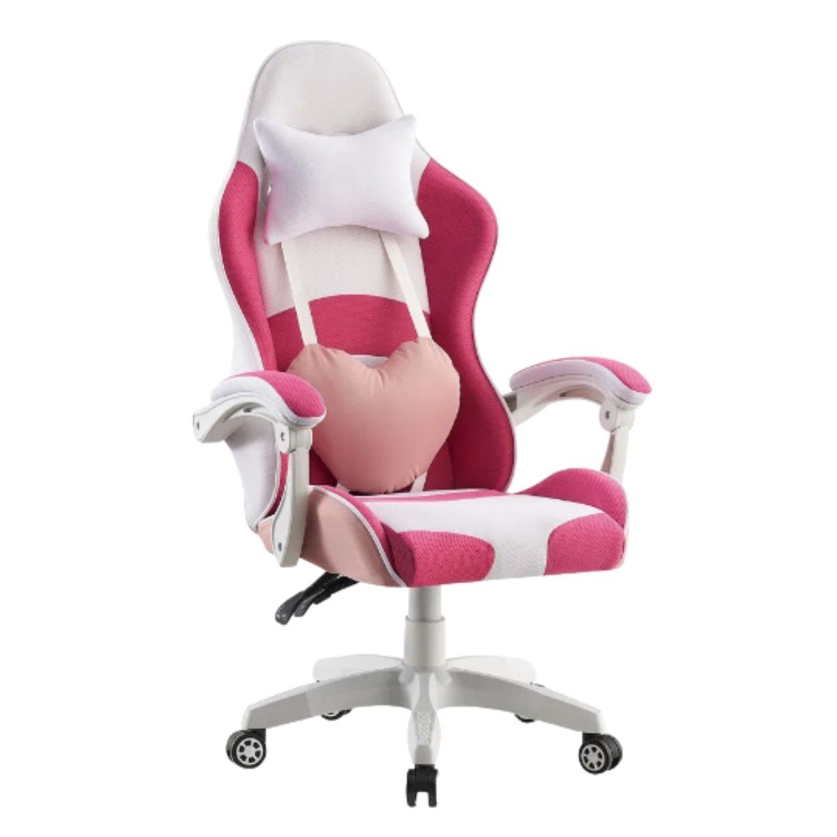 TODODESCUENTO - Silla Gamer Profesional Kawaii- Rosa Blanco