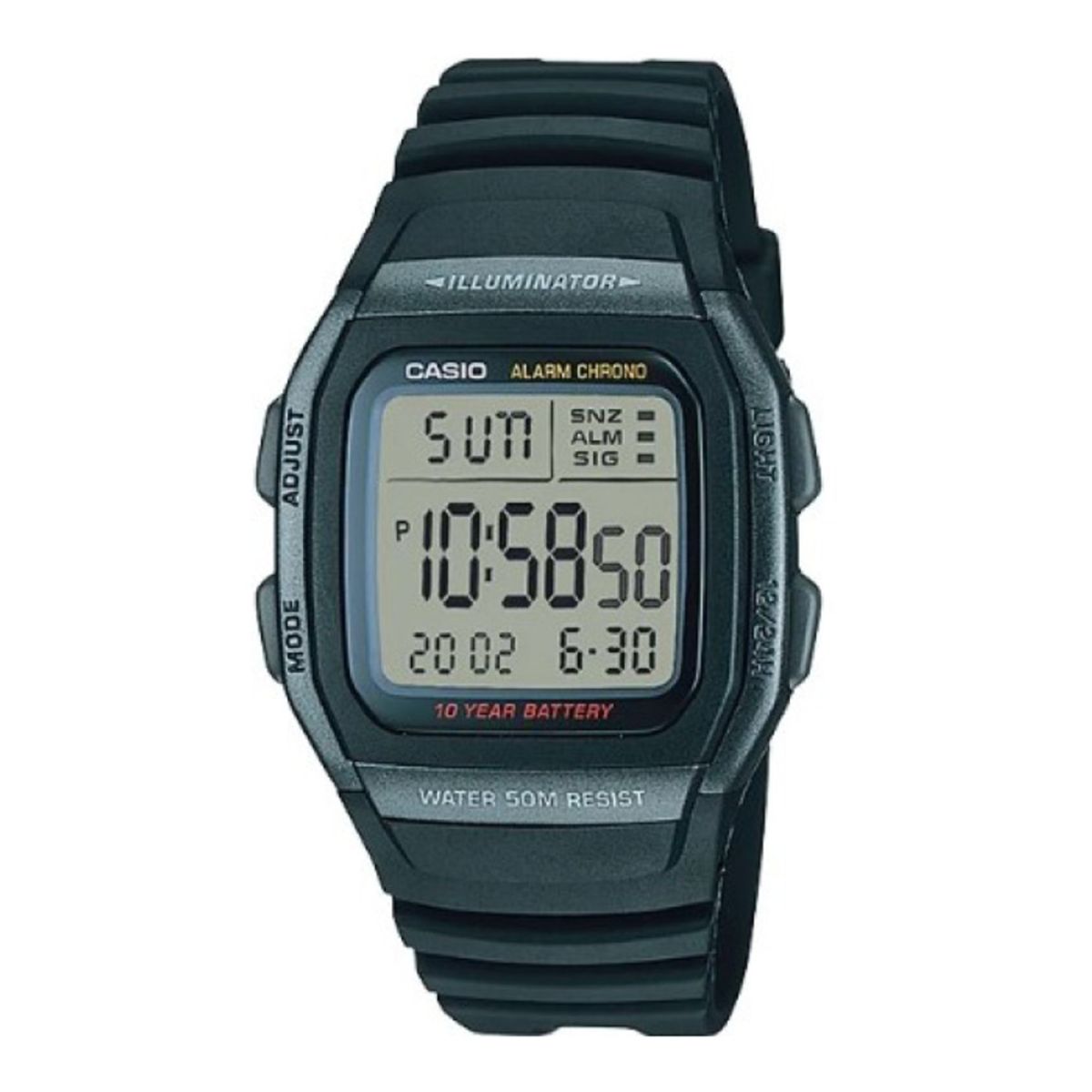 CASIO - Reloj W-96h-1bv Hombre Digital Resina CASIO