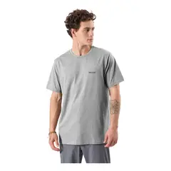 MARMOT - Polera Hombre Woodcut Tee Gris