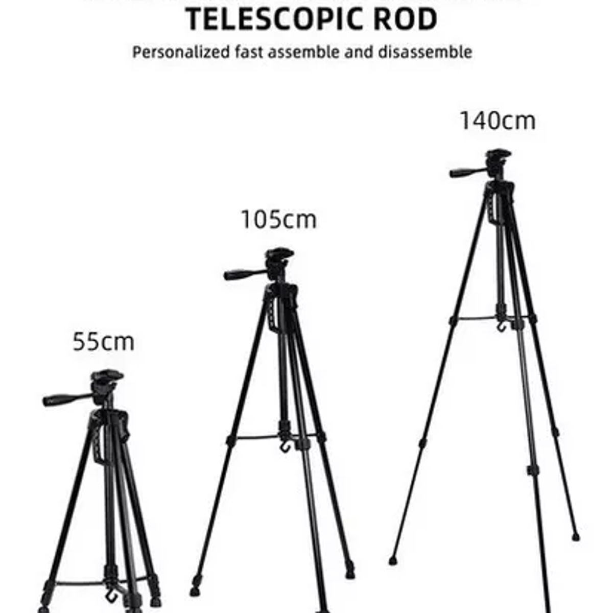 GENERICO - Trípode Profesional Para Cámara Celular