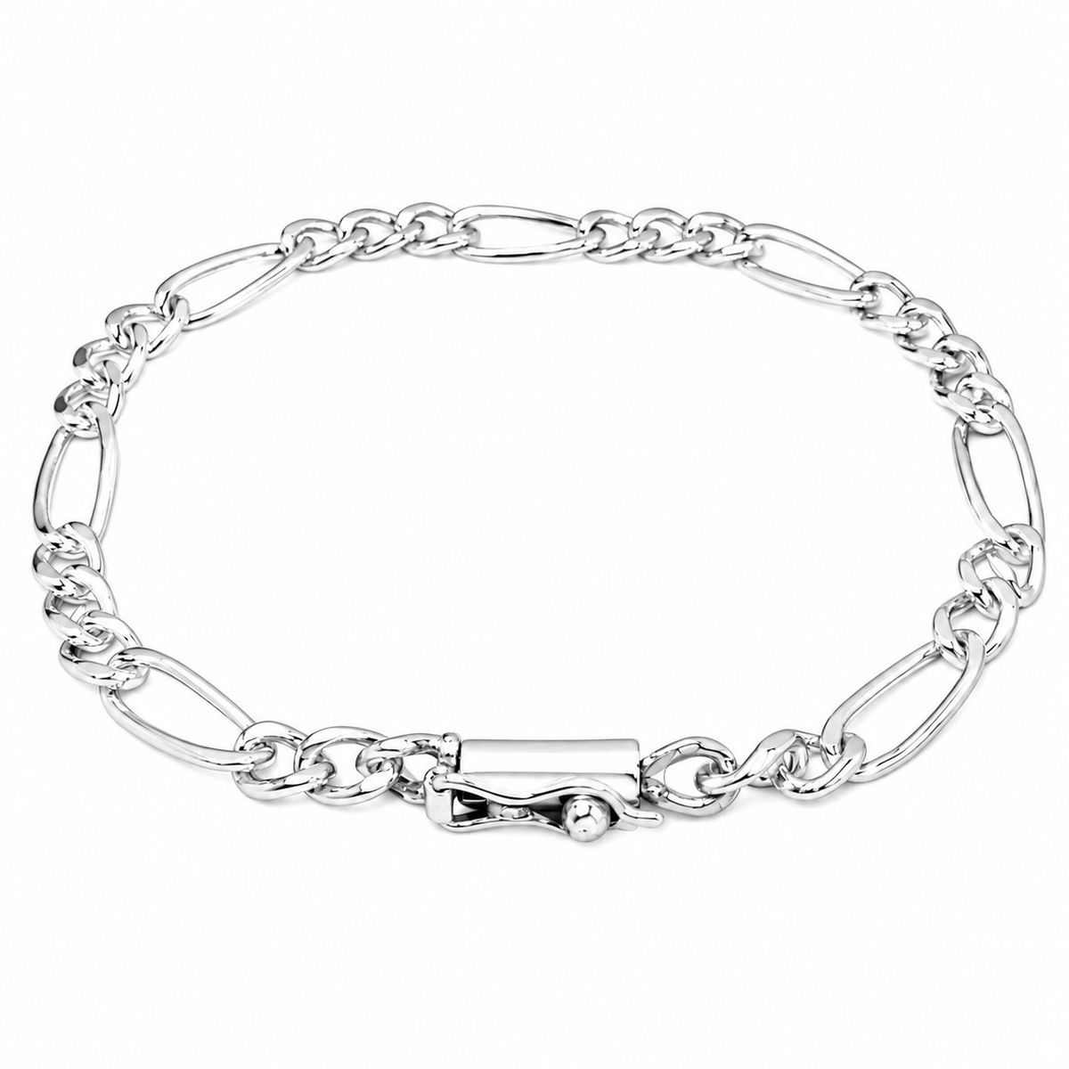 JOYAS MYTOKE - Pulsera Hombre Figaro Broche Tubo Plata Nacional 950 Juvenil