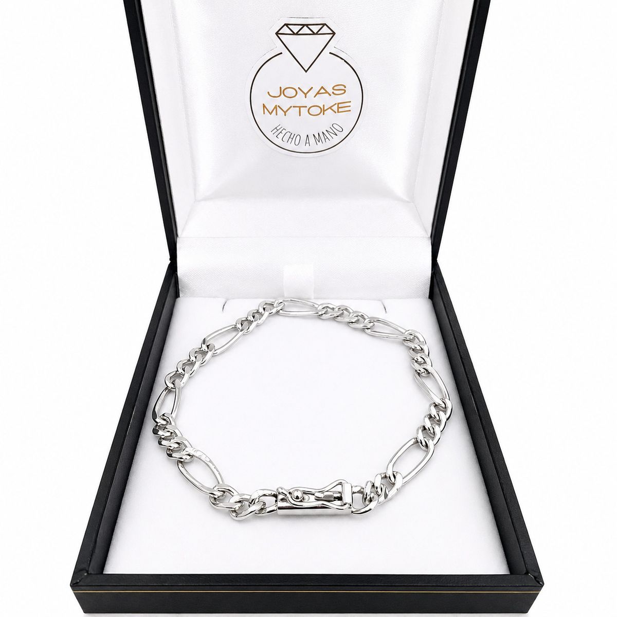JOYAS MYTOKE - Pulsera Hombre Figaro Broche Tubo Plata Nacional 950 Juvenil