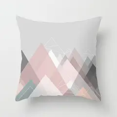 GENERICO - Funda Cojin Moderno Urbano Poliéster 45x45cm Geometría Pastel…