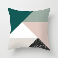 GENERICO - Funda Cojin Moderno Urbano Poliéster 45x45cm Jade