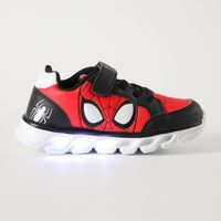 Zapatillas Con Luces Niño Personaje Spiderman Rojo