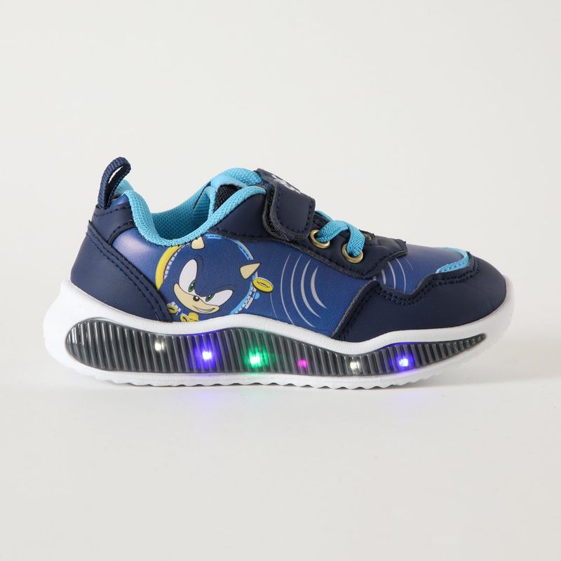 SONIC - Zapatilla Con Luces Niño Mirando Azul Sonic