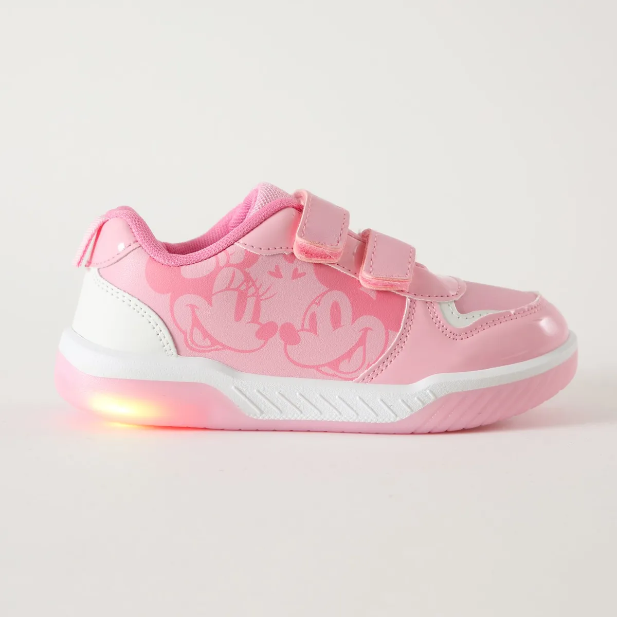 DISNEY - Zapatillas Con Luces Niña Love Minnie Rosado Disney