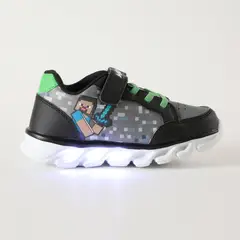 MINECRAFT - Zapatilla Con Luces Niño Espada Negro