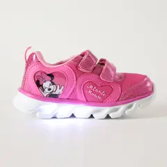 DISNEY - Zapatilla Con Luces Niña Contenta Minnie Rosado