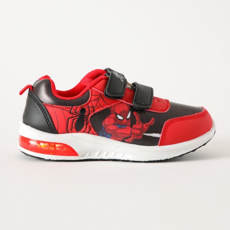 MARVEL - Zapatilla Con Luces Niño Accion Spiderman Rojo Marvel