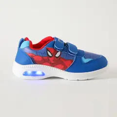 MARVEL - Zapatilla Con Luces Niño Cuerpo Spiderman Azul