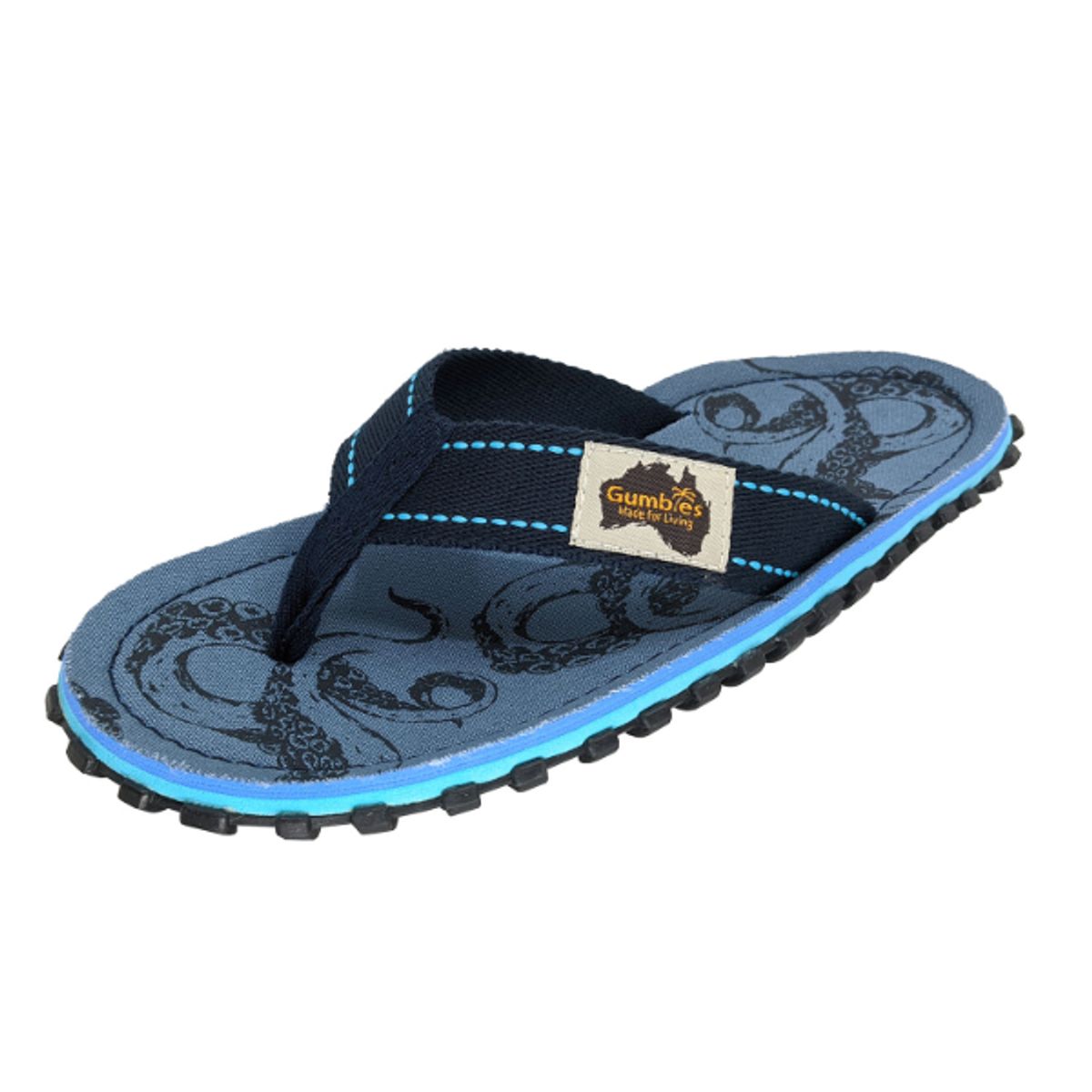 GUMBIES - Sandalia Hombre Íslander Flip-Flop Azul Gumbies