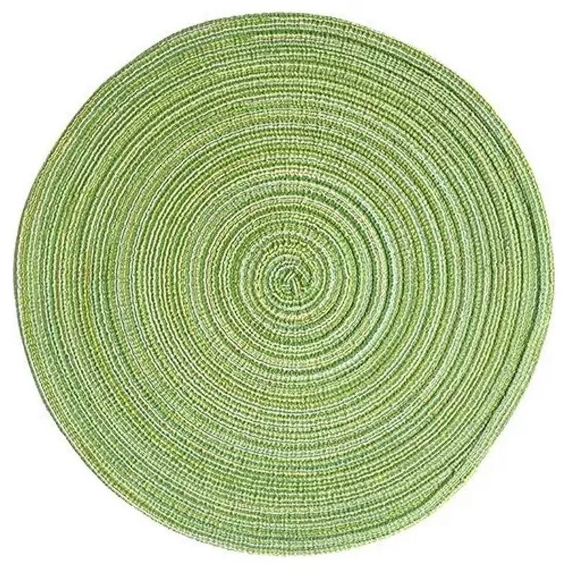 GENERICO - Set De 6 Individuales Redondos Trenzados 38cm