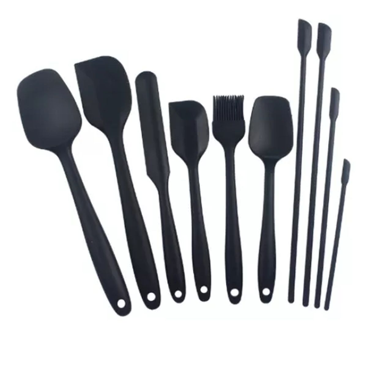 GENERICO - Espátula Antiadherente De Silicona, 10 Unidades