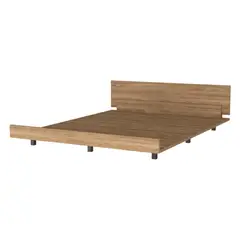 FMFURNITURE - Base De Cama 2 Plazas Fm-001C - Cafe Claro