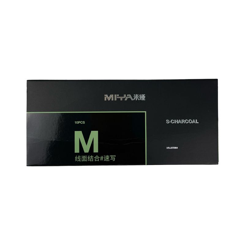 HIMI - LÁPIZ DE CARBÓN MIYA M SERIES 10UNDS PARA SKECTH
