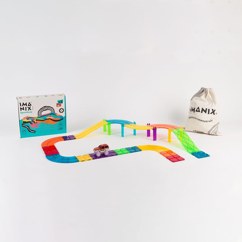 IMANIX - IMANIX JUEGO DE CONSTRUCCION MAGNECTICO DE 22 PIEZAS SPEED