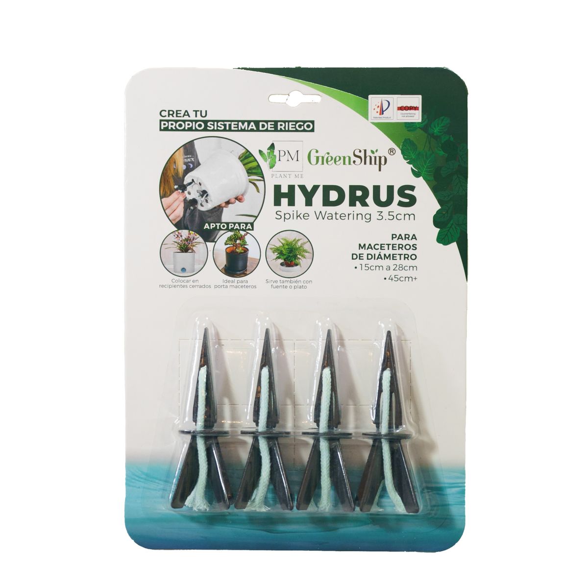 PLANT ME - Estaca de Autorriego Sistema Autorregante Hydrus 3.5 4PCS