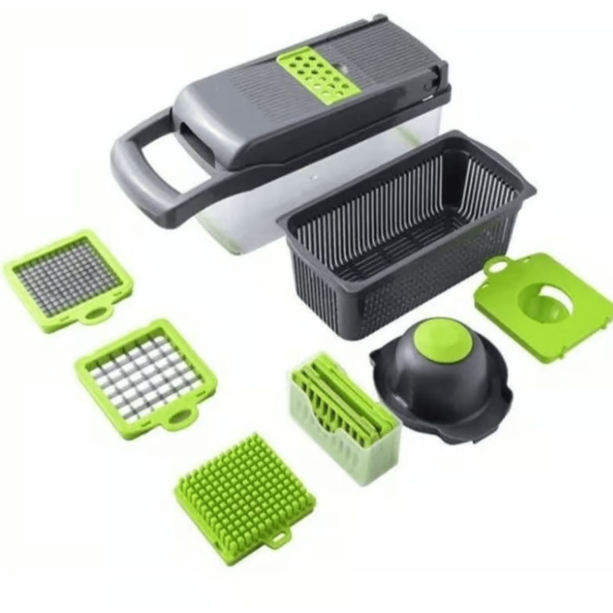 GENERICO - Picador Cortador De Verduras Frutas Rallador Alimentos 14 en 1