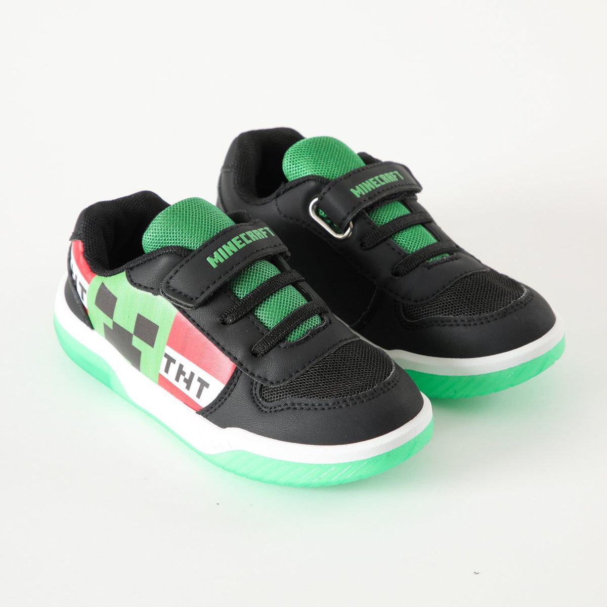 MINECRAFT - Zapatillas Con Luces Niño Tnt Negro Minecraft