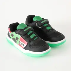 MINECRAFT - Zapatilla Con Luces Niño Tnt Negro