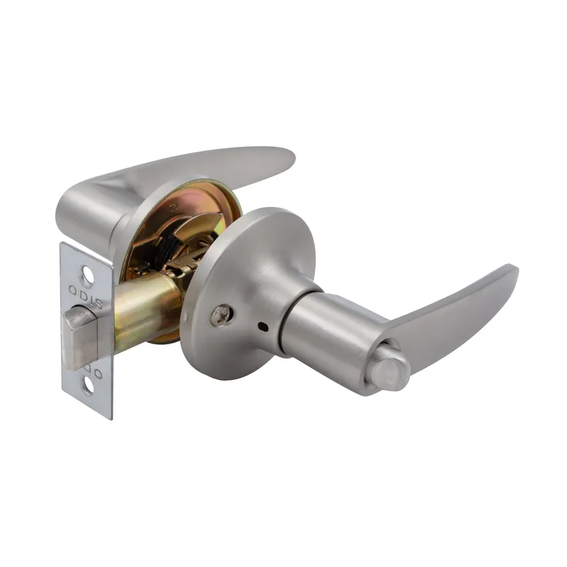 ODIS - Cerradura Tubular Con Manilla Odis 203 Baño - Plata Mate