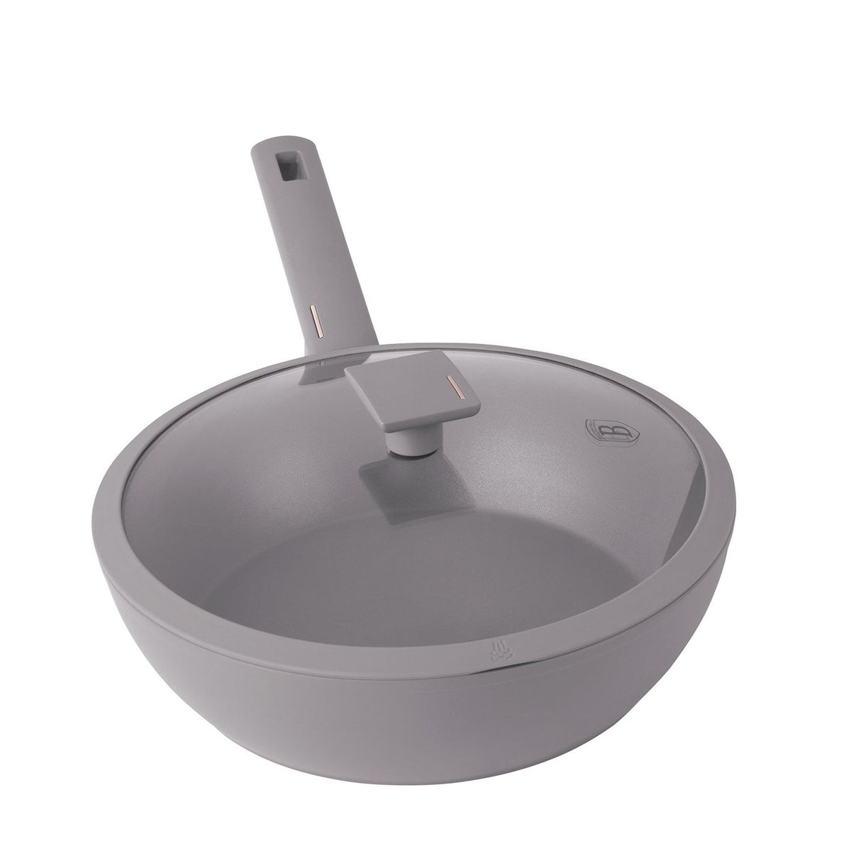 BERLINGER HAUS - WOK CON TAPA 28 CM TAUPE COLLECTION ANTIADHERENTE  3,2 LTS