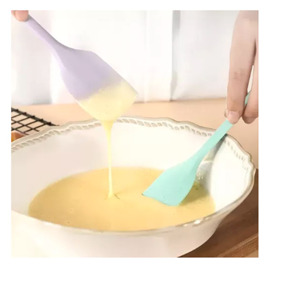 GENERICO - Pack X2 Mezquino Silicona Espatula Silicona Espatulas