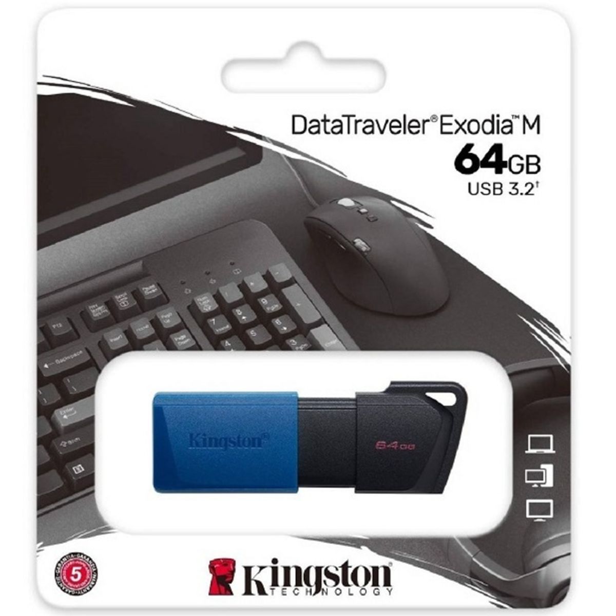 KINGSTON - Pendrive 64 GB - Kingston USB 3.2 Gen1 DataTraveler Exodia M