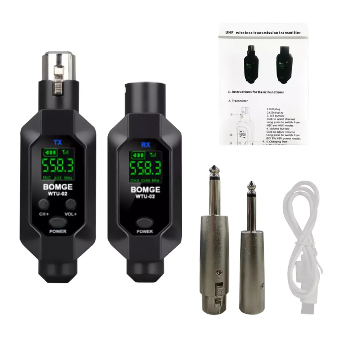 GENERICO - Sistema Receptor Y Transmisor micrófono Inalámbrico