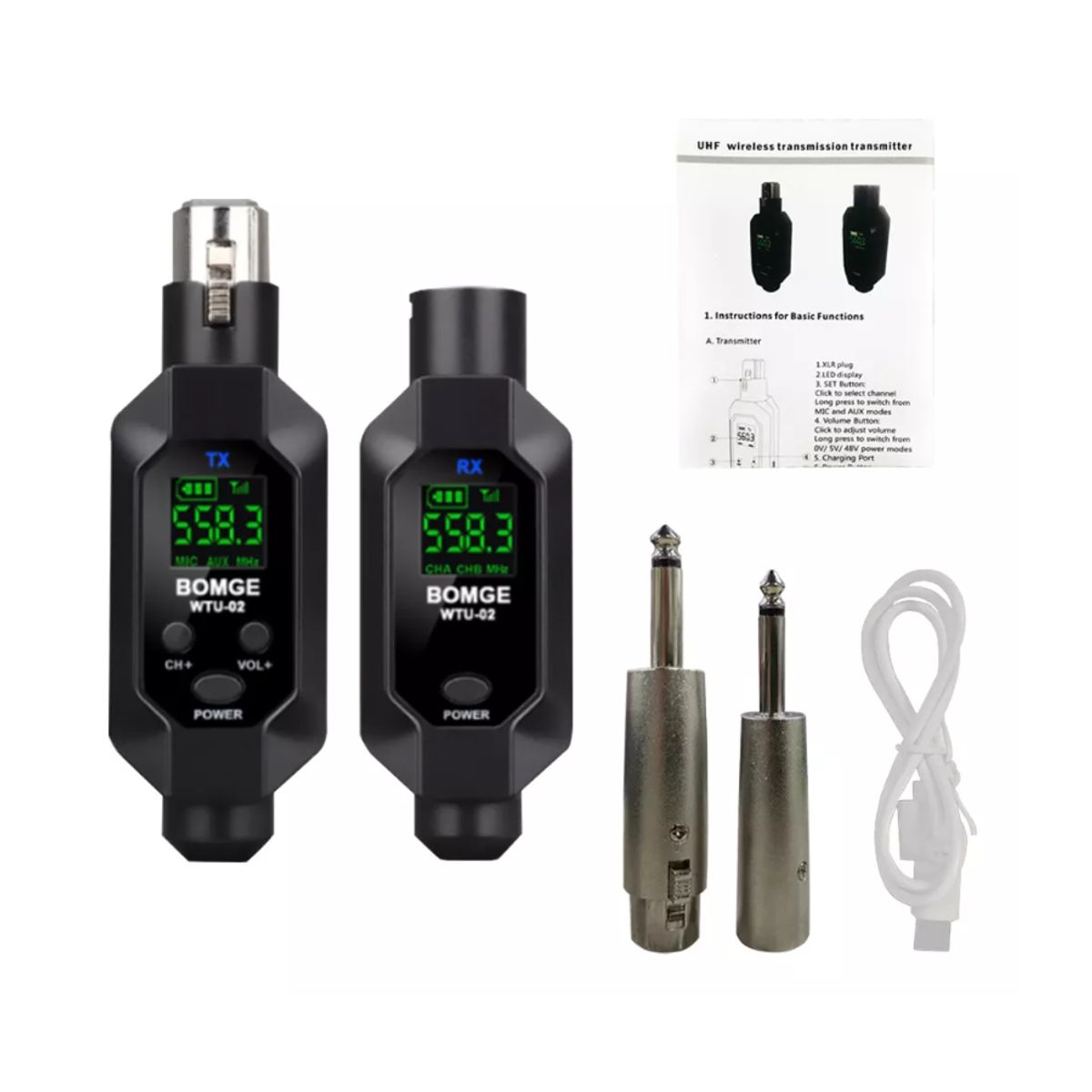 GENERICO - Sistema Receptor Y Transmisor micrófono Inalámbrico