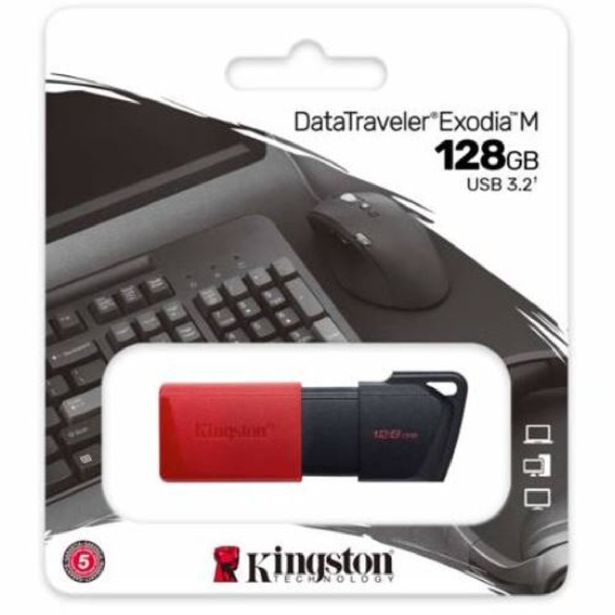 KINGSTON - Pendrive 128 GB - Kingston DataTraveler Exodia M - USB 3.0