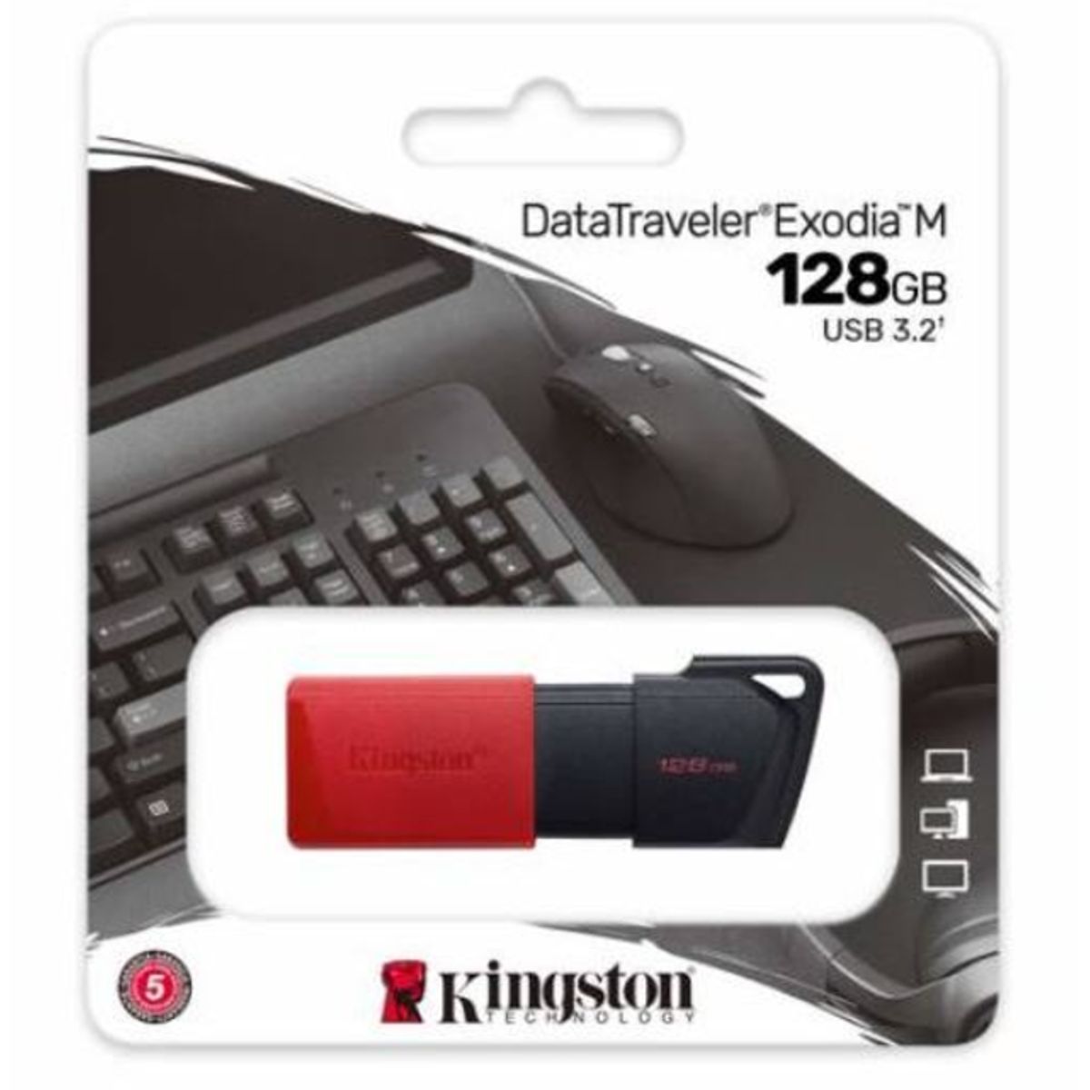 KINGSTON - Pendrive 128 GB - Kingston DataTraveler Exodia M - USB 3.0