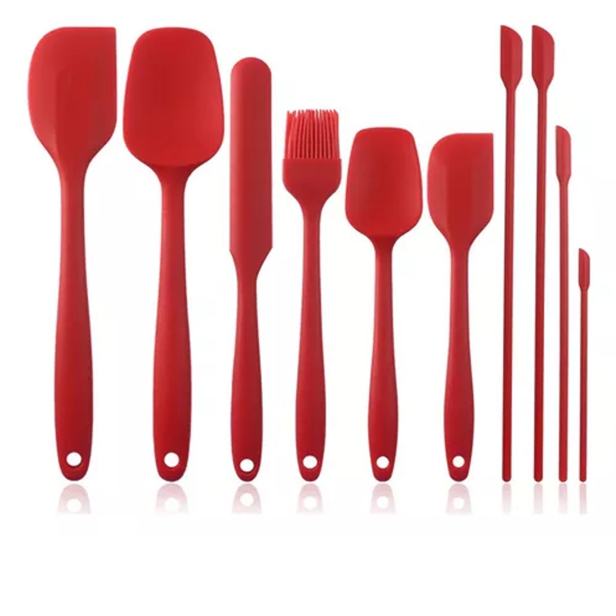 GENERICO - Espátula Antiadherente De Silicona, 10 Unidades